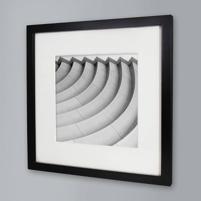 8" x 8" Single Picture Matted Frame Black - Made By Design™