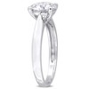 EVERLY JEWELRY | Sterling Silver 1 4/5 CT DEW Round-cut Created White Moissanite Solitaire Ring - 2 of 4