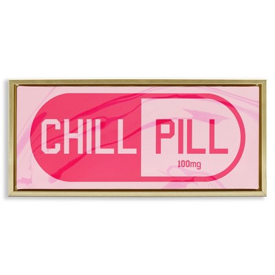 Stupell Industries Chill Pill Modern Pop, 25" x 11"