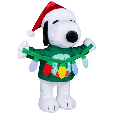 Gemmy Snoopy Holiday Greeter with Light String, Multi