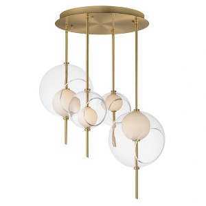 ET2 Lighting Martini 4 - Light Pendant in  Natural Aged Brass - 1 of 3
