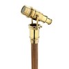 Design Toscano Lord Nelson Brass Telescope Solid Hardwood Walking Stick - 2 of 4