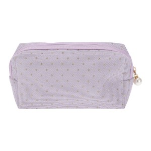Unique Bargains Women Portable Solid Color Makeup Bag 1 Pc - 1 of 3