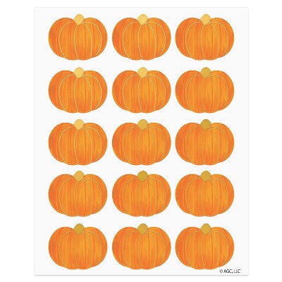 30ct Fall Pumpkin Stickers