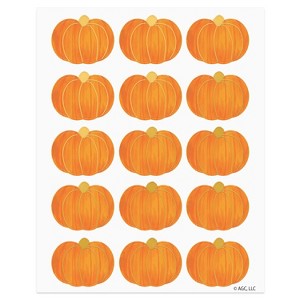 30ct Fall Pumpkin Stickers - 1 of 4