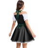 Womens Off Shoulder Halter Costumes for Traditional Carnival Halloween 1 Piece Party Dress - 4 of 4