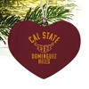 California State University Dominguez Hills Toros Logo Heart Love Wood Christmas Tree Holiday Ornament - 2 of 3