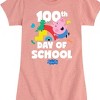 Girls' - Peppa Pig - George 100th Day of School Fitted Short Sleeve Graphic T-Shirt - 2 of 4