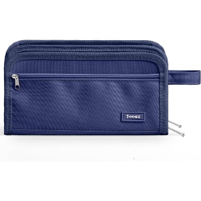 Fmeida Large Pencil Case, Big Capacity Pencil Pouch Pen Bag with 3 Compartment, Portable Canvas Stationery Organizer with Zipper
