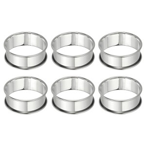 Unique Bargains Stainless Steel Double Rolled Nonstick Durable Cake Rings - 1 of 4