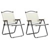 Chic Crate - 2-Piece Lightweight Aluminum Folding Chair Set - Perfect for Camping, Beach, BBQ & More - Neutral Beige - Compact & Portable - 3 of 4