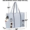 Folkulture The Carry-All Tote 100% Recycled Cotton - Ice Blue - 3 of 4