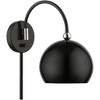 Livex Lighting Stockton 1 - Light Wall Light in  Shiny Black/Polished Chrome - 4 of 4