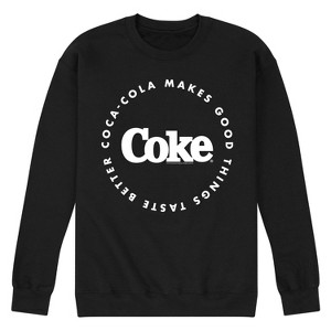 Men's - Coca-Cola - Makes Things Taste Better Graphic Fleece Sweatshirt - 1 of 4