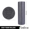 CanDo Plus Round Gray Exercise Fitness Foam Rollers for Muscle Restoration, Massage Therapy, Sport Recovery and Physical Therapy - 2 of 4
