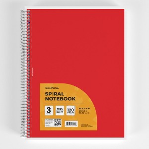 2022 3-Subject Wide-Ruled Spiral Notebook 120 Sheets (36 Packs) - 1 of 4