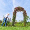 Costway 7.5FT Garden Arch Trellis Outdoor Plant Support Archway for Climbing Vine Flower - 3 of 4