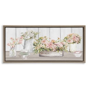 Stupell Industries Farm Table Bouquet Still Life, 25" x 11" - 1 of 4