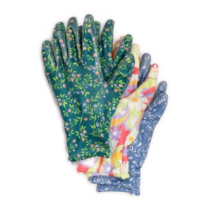 MUK LUKS Womens 3 Pack Garden Glove - One Size Fits Most - 1 of 4