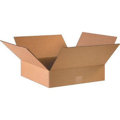 The Packaging Wholesalers SI Products 16" x 16" x 4" Shipping Boxes 32 ECT Kraft 25/Bundle BS161604