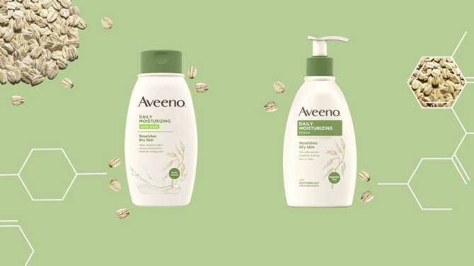 Aveeno Daily Moisturizing Lotion For Dry Skin with Soothing Prebiotic Oat - Unscented - 2.5oz, 2 of 11, play video