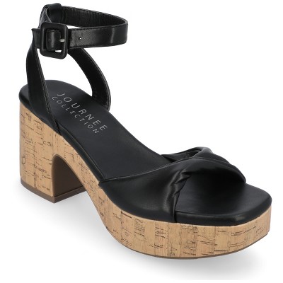 Journee Collection Womens Eianna Ankle Strap Platform Sandals
