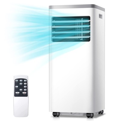 R.W.FLAME 8,000 BTU Portable Air Conditioner, Portable AC with Remote Control for Room Up to 200 Sq.Ft, Cooling, Dehumidifier & Fan 3-in-1