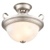 Millennium Lighting 2 - Light Flush Mount in  Satin Nickel - 2 of 2
