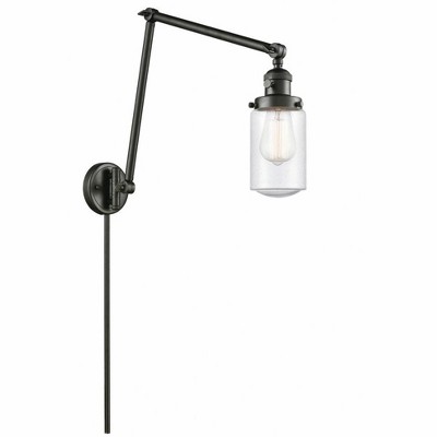 Dover - 1 Light Double Extension Swing Arm Wall Sconce In Traditional Style-30.75 Inches Tall and 4.5 Inches Wide
