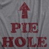 Mens Pie Hole T Shirt Funny Thanksgiving Pies Dessert Lovers Tee For Guys - Crazy Dog Men's T Shirt - 2 of 4