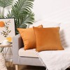 Unique Bargains Velvet Throw Home Decor Solid Couch Sofa Living Room Pillow Covers - 2 of 4