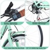 INFURNIC Bicycles 7 Speed City Bike with Basket and Steel Frame for Girls Commuter and Leisure Riding, Green, 66.93"*24.8"*41.34" - 4 of 4