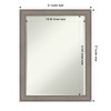 Amanti Art Greywash Petite Bevel Wood Bathroom Wall Mirror 27.5 x 21.5 in. - image 4 of 4