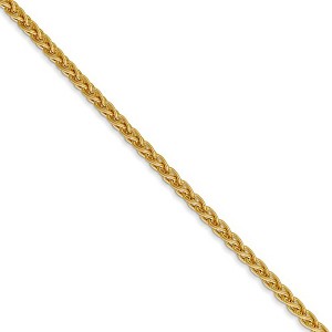 Black Bow Jewelry 2.8mm, 14k Yellow Gold, Solid Spiga Chain Necklace - 1 of 4