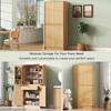 KTMBDW Pantry Storage Cabinet 72" H, with Doors, Drawer, 3 Adjustable Shelves, Freestanding Cupboard, Laundry - 4 of 4