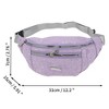 Unique Bargains Bamboo Leaves Pattern Fanny Pack 1 Pc - 3 of 4