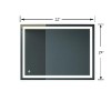 32x24 Inch LED Bathroom Mirror, 3 Colors Dimmable Wall Mounted Makeup Mirror with Wall Switch Control Waterproof Anti-Fog Bathroom Mirror - 4 of 4