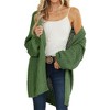 Imily Bela Womens Cardigan Solid Color Long Sleeve Open Front Chunky Knit Sweater Outwear - 2 of 4