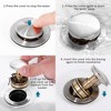 LOVMOR Pop-Up Drain Stainless Steel With Overflow Anti-Clogging for Vessel Sink - 4 of 4