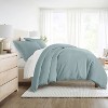 3 Piece Duvet Cover & Shams Set - Soft and Breathable, Double Brushed Microfiber, Wrinkle Free - Becky Cameron - 2 of 4