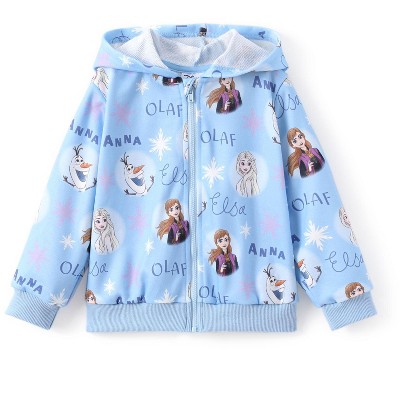 PATPAT Disney Frozen Elsa Princess Girls Zip Up Hoodie Fall Zipper Sweatshirt Jacket Toddler