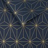 Prism Navy Blue and Gold Geometric Paste the Wall Wallpaper - 3 of 4