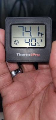 Thermopro Tp52w Digital Hygrometer Indoor Thermometer Temperature And  Humidity Gauge Monitor Room Thermometer With Backlight Lcd Display In Black  : Target
