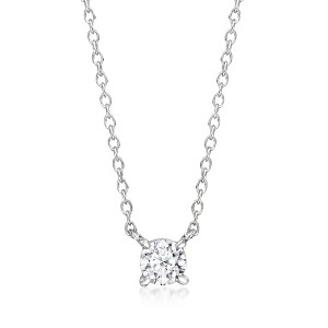 Ross-Simons 0.25 Carat Lab-Grown Diamond Solitaire Necklace in Sterling Silver - 1 of 3