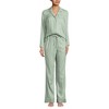 Lands' End Women's Shadow Stripe 2 Piece Pajama Set - Top and Pants - 4 of 4