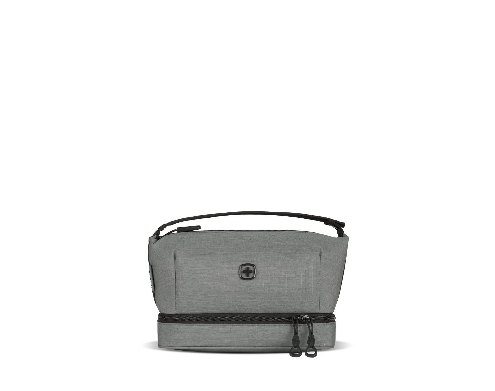 SWISSGEAR Deluxe Travel Dopp Kit - Gray: Toiletry Organizer with Mesh Pocket