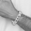 Black Bow Jewelry Men's Stainless Steel DAD I.D. Bracelet, 8.75 Inch - 4 of 4