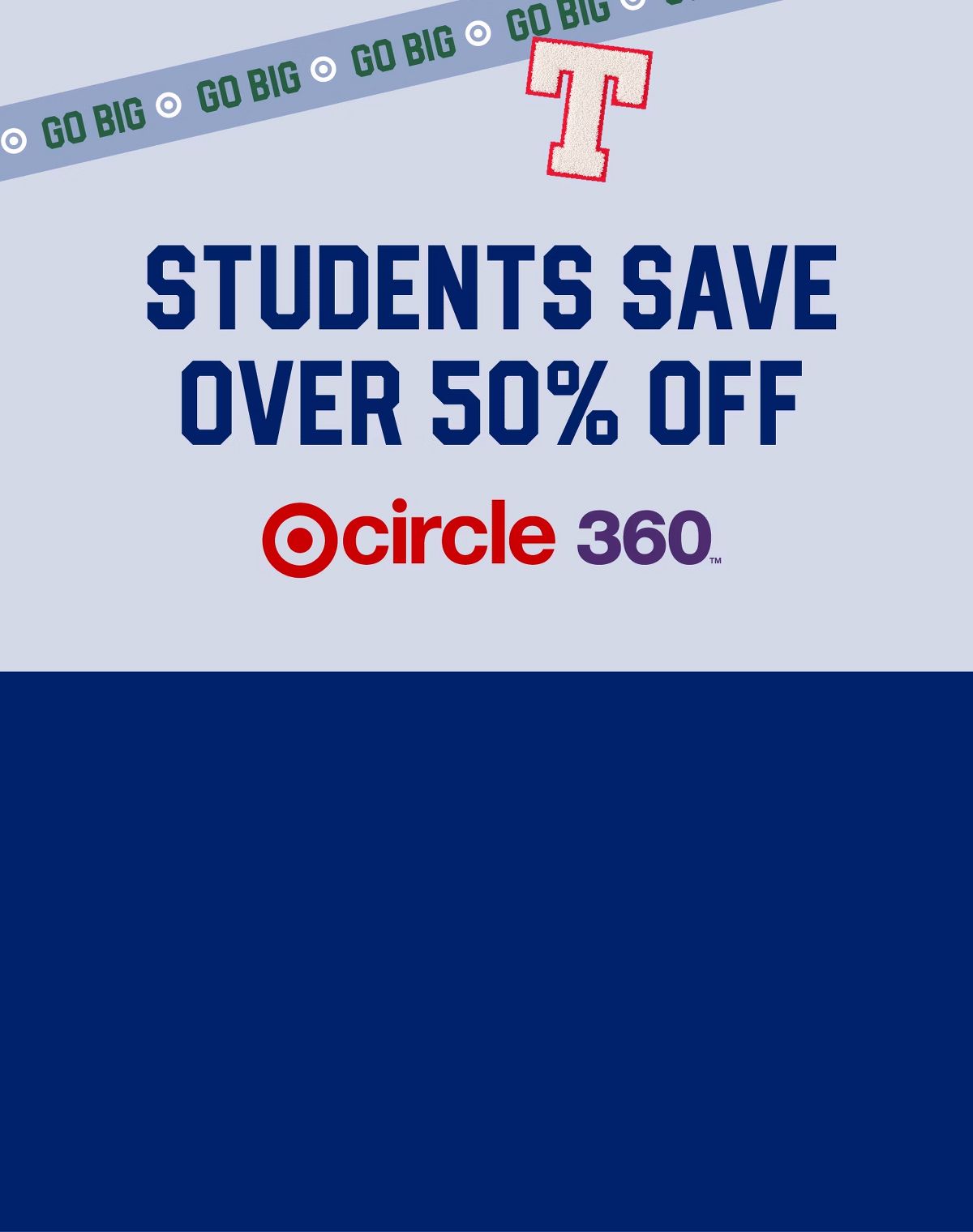 Students save over 50% off Target Circle 360 TM