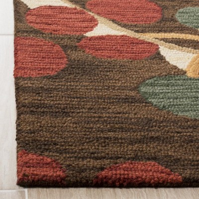 Jardin 4' x 6' Brown Multicolor Hand-Tufted Wool Area Rug