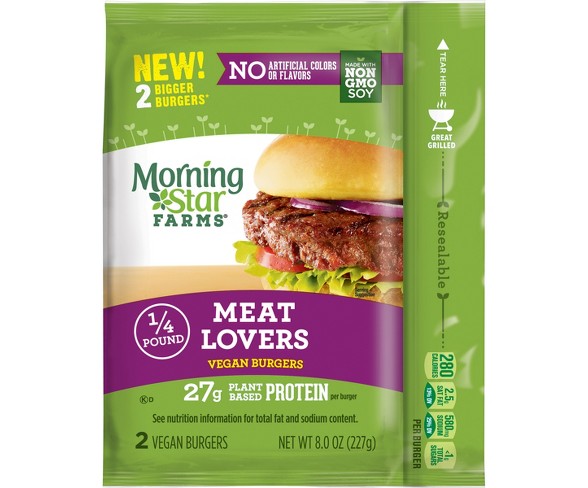 Morningstar Farms Meat Lovers Frozen Vegan Burger - 8oz